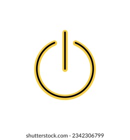 Power icon vector for web and mobile app. Power Switch sign and symbol. Electric power