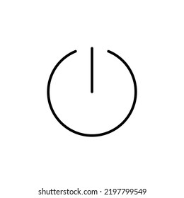Icono de energía para web y aplicación móvil. Símbolo y signo del interruptor de encendido. Energía eléctrica
