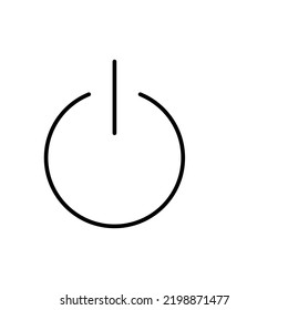 Power icon for web and mobile app. Power Switch sign and symbol. Electric power