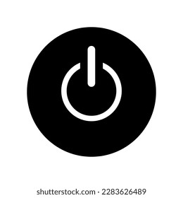Power icon for web and mobile app. Power sign. Electric power. Vector illustration isolated on white background.