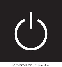 Power-Symbol für Web- und Mobile-App. Netzschalterzeichen und -symbol Elektrische Energie
