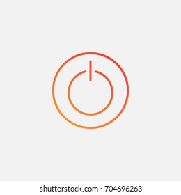 Power  icon.gradient illustration isolated vector sign symbol