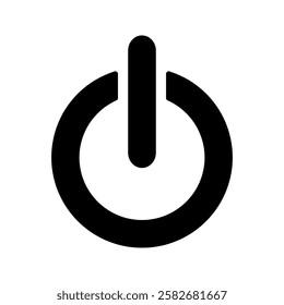 Power icons set. Power Switch sign and symbol. Electric power
