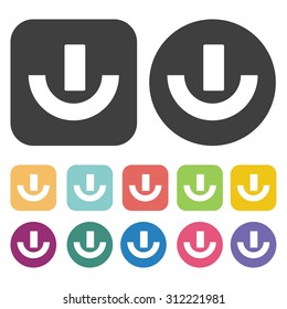 Power icons set. Vector Illustration eps10.  