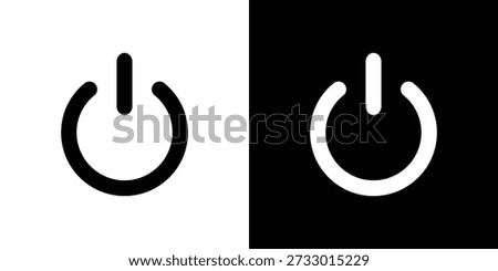 Power icons symbol for web and mobile filled vector isolated