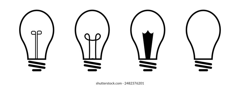 Power idea symbol icon. Flat design. illustration. Idea concept, Logo template design