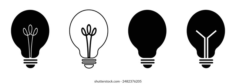 Power idea symbol icon. Flat design. illustration. Idea concept, Logo template design