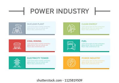 Power Industry Infographic Icons