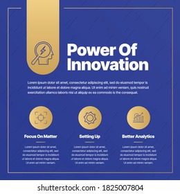 Power Of Innovation Infographic Design | Business Infographic Design | Social Media posting | Business Process | Presentation Icon