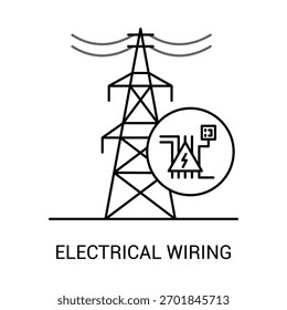 Icono de construcción de instalación de energía