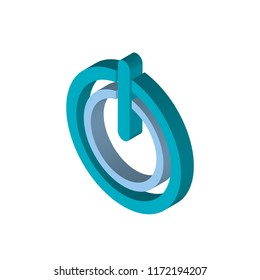 Power isometric left top view 3D icon