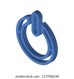 Power isometric left top view 3D icon