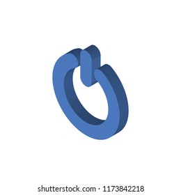 Power isometric left top view 3D icon