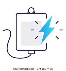 Power IV Drip icon, High-Potency Intravenous Drip for Instant Energy and Full Body Revitalization, Fuel Your Body with the Ultimate Power IV Drip Therapy icon