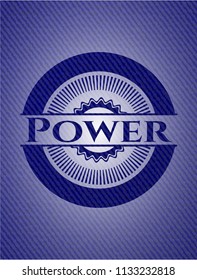 Power with jean texture
