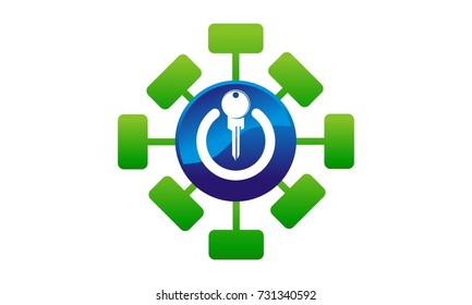 Power Key Button Share 