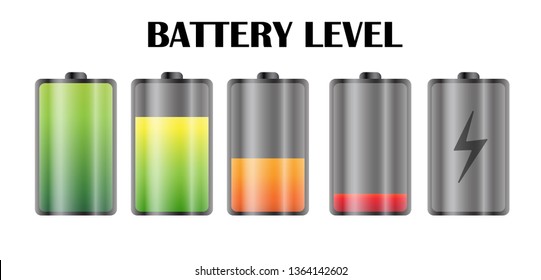 Power level icon on the smartphone battery.