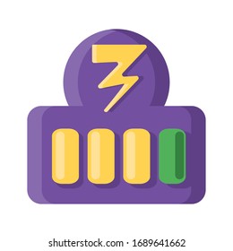 power level on white background vector illustration design