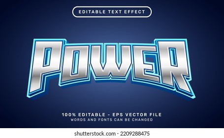 Power Light Color 3d Text Effect