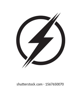 Power Icon Lightning Power Icon Editable Stock Vector (Royalty Free ...