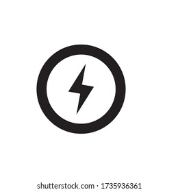 logotipo de iconos eléctricos de iluminación eléctrica