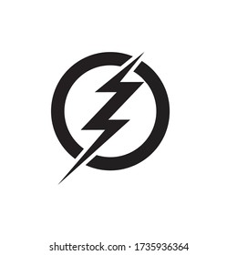 logotipo de iconos eléctricos de iluminación eléctrica