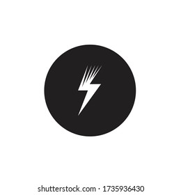 logotipo de iconos eléctricos de iluminación eléctrica
