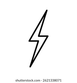 Vektorsymbole für den Netzstrom oder das Aufladen von Energie. Thunderbolt-Symbole für Energie- oder Stromladung