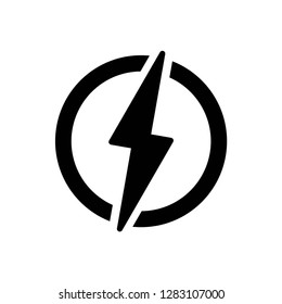 power lightning icon vector symbol