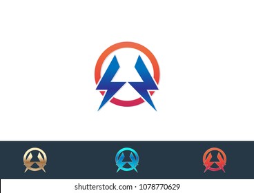 Power Lightning Logo Template vector illustration design