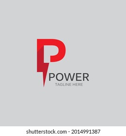 Icono de diseño vectorial del logotipo de alumbrado eléctrico