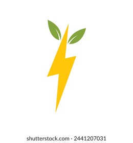Power lightning logo vector design