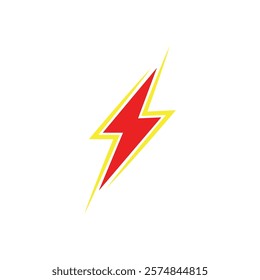 Power lightning logo vector design