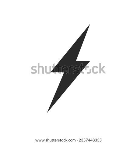 Power lightning logo vector design