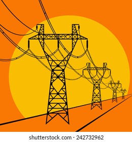 Cartoon Power Lines Images Stock Photos Vectors Shutterstock