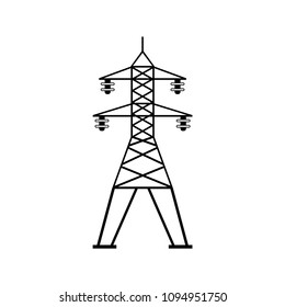 Power line communication vector icon