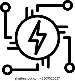 power line icon illustration vector