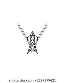power line icon, vector best line icon.