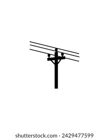 power line icon, vector best flat icon.