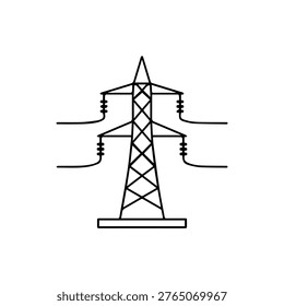 power line line icon
vector line icon on a white background