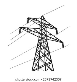 Power Line vactor line art,ware.