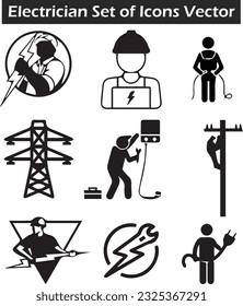 Power Lineman Electric Vectorset
