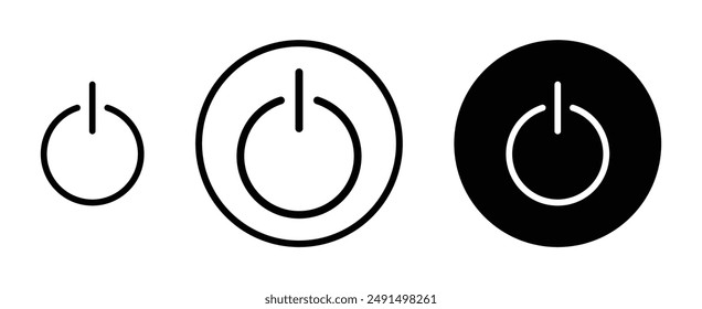 Conjunto de iconos de Vector Power Liner