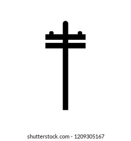 Power lines icon, logo on white background
