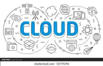 Power Lines Slides Point template Lines template illustration