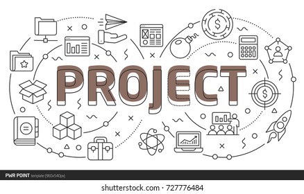 Power Lines Slides Point template Lines template illustration
