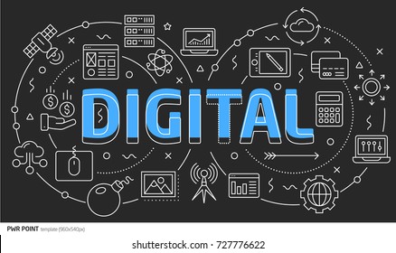 Power Lines Slides Point template Lines template illustration