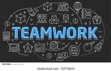 Power Lines Slides Point template Lines template illustration
