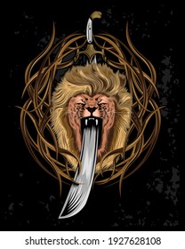 the power of the lion's sword, lion sword illustration