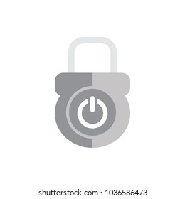 Power Lock Logo Icon Design